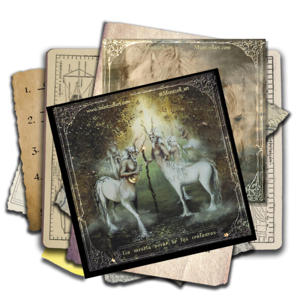 PRINT LA MESETA VERDE DE LOS CENTAUROS MUNTZELL ART