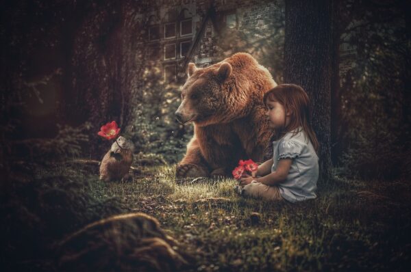 fairy tale, bear, girl, little girl, child, kid, fairytale, wonder tale, magic tale, forest, magical, nature, fairy tale, fairy tale, bear, bear, bear, bear, bear, little girl, little girl, little girl