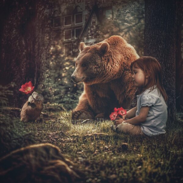 fairy tale, bear, girl, little girl, child, kid, fairytale, wonder tale, magic tale, forest, magical, nature, fairy tale, fairy tale, bear, bear, bear, bear, bear, little girl, little girl, little girl